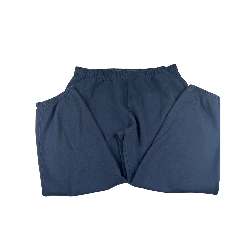 LL Bean Mens XXL Regular Navy Blue Fleece Sweatpants Joggers 512250